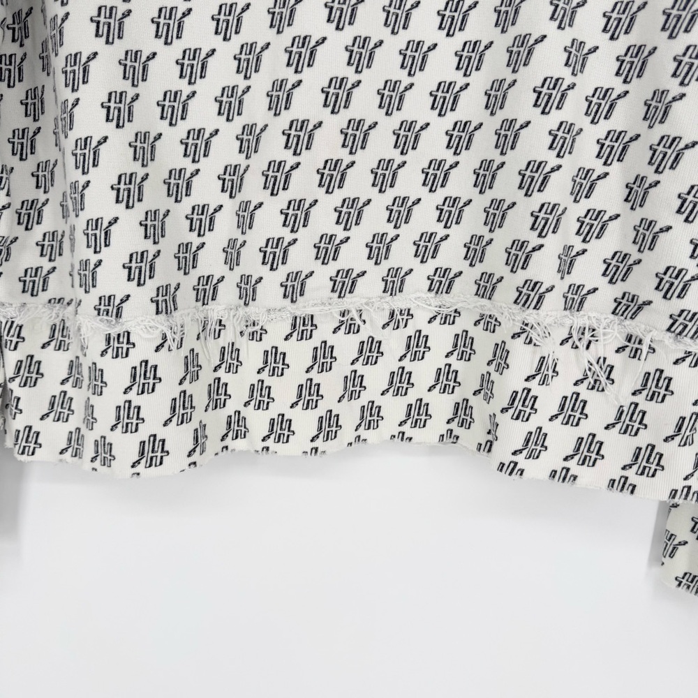 Frank & Eileen Tee Lab Hi Digital Print Sweatshirt Crew Neck White Size M Preppy - Picture 6 of 12